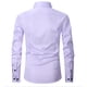 thumbnail image 3 of Blusa y camisa de manga larga con cuello vuelto Camisa de vestir de manga larga para hombre Camisa de vestir de manga larga de corte regular Casual con botones Blusa y camisa de manga larga lisa con c, 3 of 3