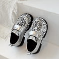 thumbnail image 6 of LYHao Girls Fashion Glitter Ballet Soft Sole Party Shoes For Toddler Kids Casual Performance ,Girls Boots Sizes 12.5 Silver(6-7 Years), 6 of 6