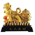thumbnail image 1 of 20-Inch Big Golden Dog Statue Pulling Wealthy Pot, 1 of 1
