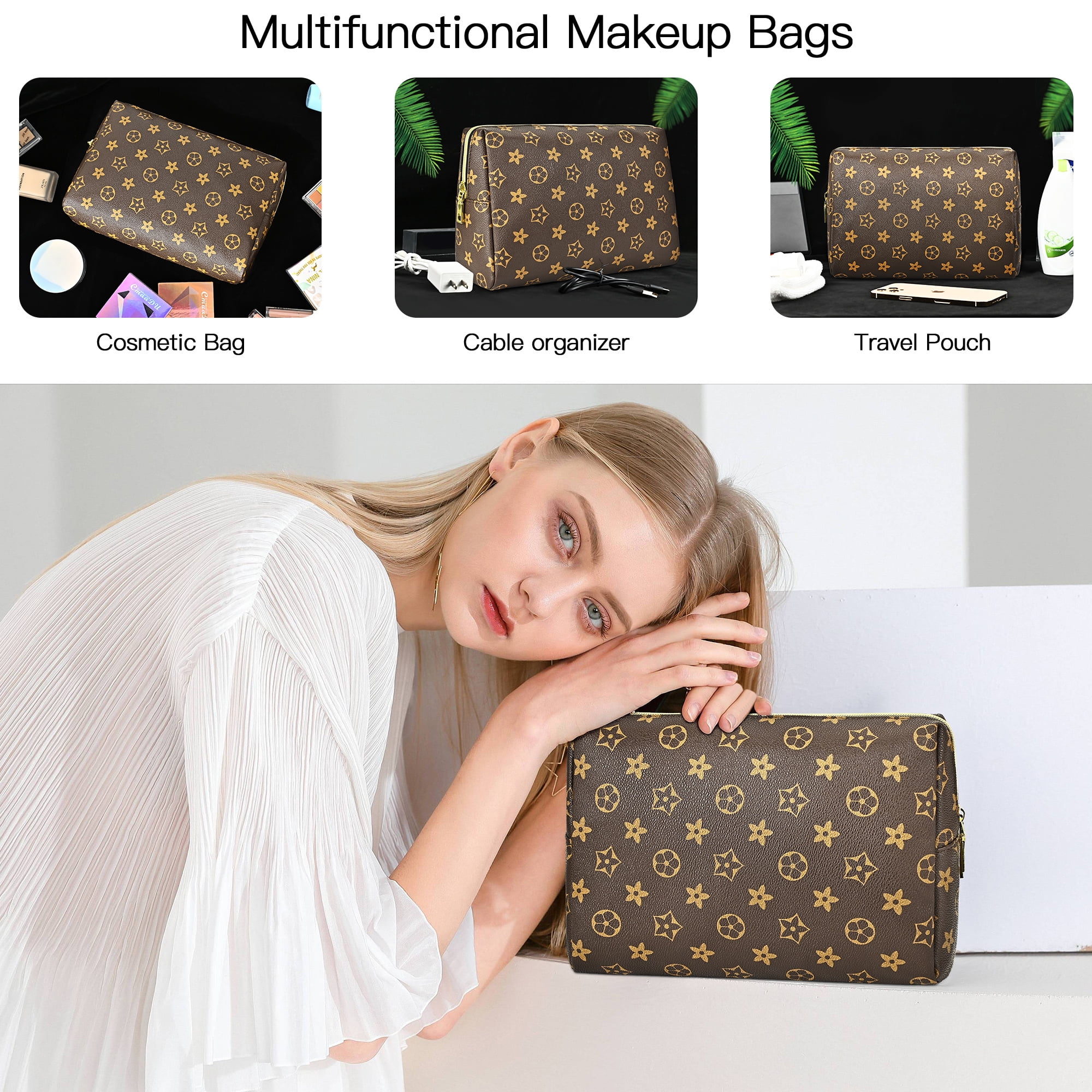 LOUIS VUITTON MONOGRAM Toiletry 19 Cosmetic Case, Make-up Pouch