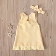 thumbnail image 4 of Fesfesfes Toddler Kids Summer Girls Lace Solid Color Sleeveless Cute Bow Dress Suit Spring Saving Sale, 4 of 9