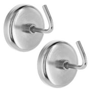 2PC Heavy Duty 1.5 Magnetic Hooks Set 8lb Capacity Kitchen Garage Universal Use