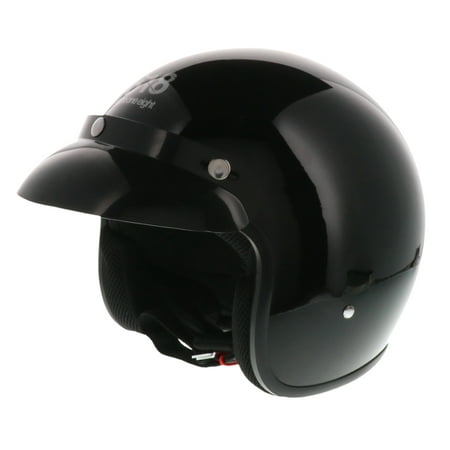 818 Adult Open Face Helmet - DOT - H-320 ATV UTV Motorcycle Scooter (Best Open Face Helmet 2019)