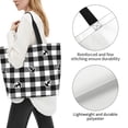 thumbnail image 3 of Easygdp Anchor Black Tartan Plaid Bolsas Tote para Mujer, Bolsos de Hombro para Viaje, Bolsos de Mano de Gran Capacidad para Compras y Trabajo, 3 of 8