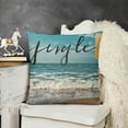 thumbnail image 2 of YINGXI Throw Pillow Covers Swimming Ring Blue Pink Cushion Case for Couch Sofa Bed Home Decor 18x18in, 2 of 5