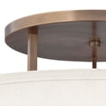 thumbnail image 5 of Hampton 3 - Light Brushed Bronze Dark Brown Mid Century Modern Incandescent Metal, 5 of 8