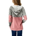 thumbnail image 2 of Sherrylily Kids Girls Fleece Pullover Hoodies Cute Leopard Printed Hooded Sweatshirts with Pockets 4-15 Years, 2 of 3