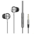 thumbnail image 1 of MINISO CD Pattern Hi-Fi Stereo In-ear Aluminium Earphones (Grey) for Android iOS mobiles phones with HD Sound, in-line mic & 3.5mm Jack Wired Earphones, 1 of 7