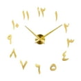 thumbnail image 4 of Etiqueta engomada Zulema Reloj de pared grande 3D de lujo dorado Reloj de pared decorativo de cuarzo, 4 of 8