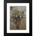 thumbnail image 2 of Odilon Redon 11x14 Black Modern Framed Museum Art Print Titled - Still Life with Flowers (1905), 2 of 5