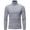 Gray, variant on Fesfesfes Men Solid Turtleneck Shirt Casual Slim Fit Pullover T-shirt Bottoming Shirt Sale Items