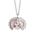 thumbnail image 1 of La Navidad Santa Claus Elk peep Collar de girasol collar collar collar colgante, 1 of 3