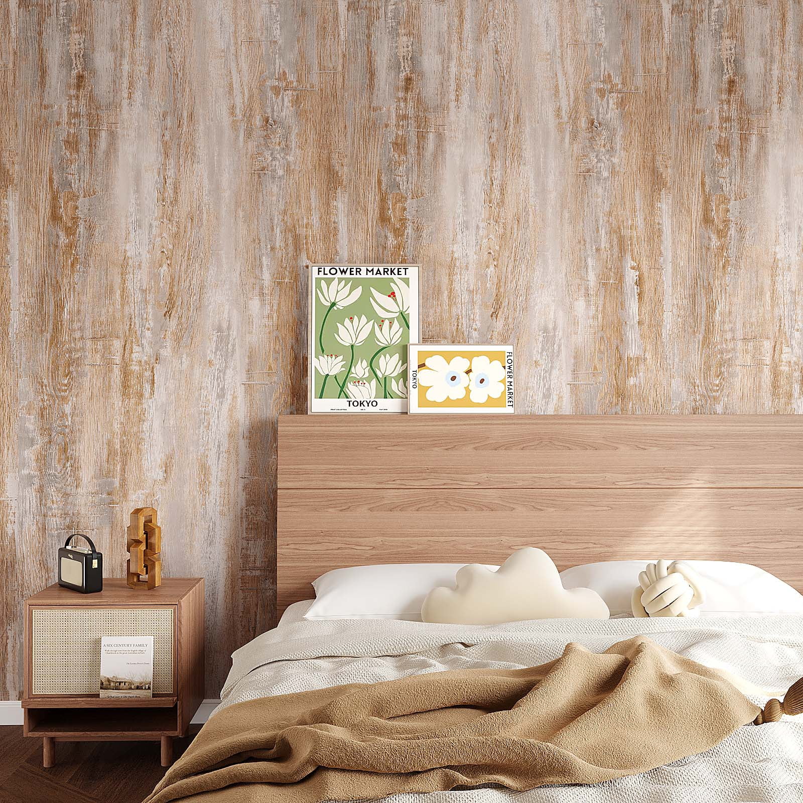 VEELIKE Grunge Wood Peel and Stick Wallpaper 15.7''x354'' Wood Peel and Stick Countertop Vinyl Wall Paper Removable Self Adhesive Brown Wood Grain Contact Paper for Countertops Desk Table Shelf Walls