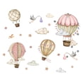 thumbnail image 1 of 2 piezas de air globo de aire caliente pegatinas de pared, decoración de pared, bricolaje, decorativo, pegatina de pared con estrellas, pájaros, nubes, 1 of 9