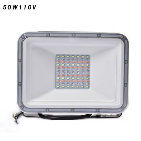 

2 PCS 50W LED Flood Light Super Bright Outdoor Floodlights IP65 Waterproof RGB Security Wall Light for Garage Garden Yard Factory