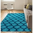 thumbnail image 2 of Well Woven Tinsley Trellis Light & Dark Blue Moroccan Lattice Modern Geometric Pattern 7'10" x 9'10" Area Rug Soft Shed Free Easy to Clean Stain Resistant, 2 of 4