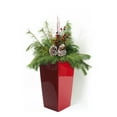 thumbnail image 7 of Algreen Modena 30" Self-Watering Planter, Square Taper, Gloss Red, 7 of 7