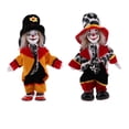 thumbnail image 1 of 2 Piezas de Muñeca de Sonriente de de 7 Pulgadas con Trajes Coloridos, Muñeca Divertida de Arlequín, Accesorios de , Decoración Macarena Muñecas de porcelana payaso, 1 of 8
