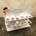 thumbnail image 3 of HAHADAXA Egg Storage Rack Wooden Egg Storage Rack Portable Countertop Double Layer Egg Tray Kitchen Storage Organizing Rack, 3 of 7