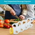 thumbnail image 3 of Portable Soda Can Organizer for Refrigerator Shelves  Beer Can Racks  Refrigerator Storage Sliders (Green), 3 of 8