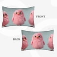 thumbnail image 2 of Balery Adorable Pink Fluffy Birds Bedding Queen Pillow Cases - Envelope Closure - Soft Brushed Microfiber Fabric - Shrinkage and Fade Resistant Pillow Cases-14"x20", 2 of 6