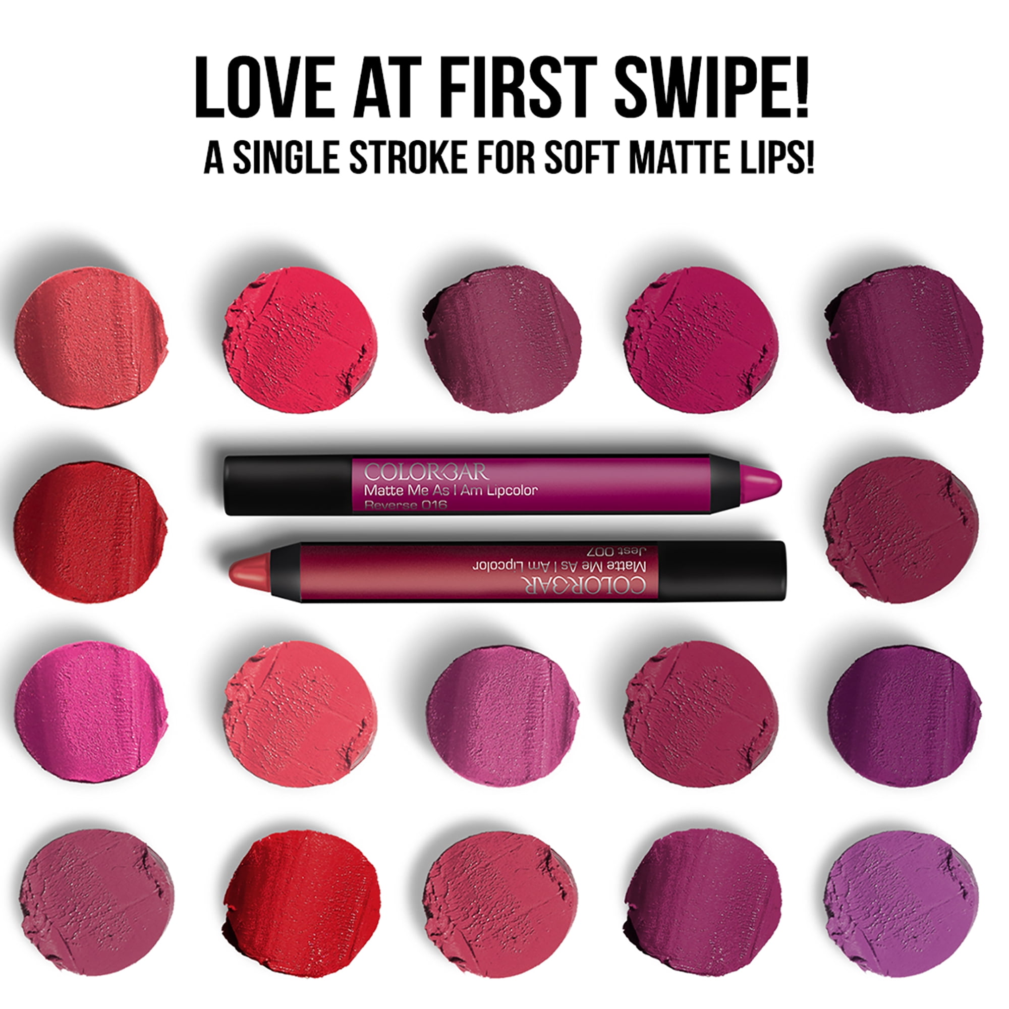 Colorbar Matte Me As I Am Lipcolor, Lipstick, 018 Devilry, 0.09 oz