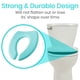 thumbnail image 5 of Funda para asiento de inodoro, cojín suave e impermeable para asiento de inodoro, universal, con diseño autoadhesivo para baño, 5 of 6