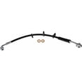 thumbnail image 2 of KarParts360 For Ford E-250/E-450 Super Duty 2003 2004 2005 Brake Hydraulic Hose | Treated Steel End 1 Fitting | 16.53 inches Axis 1 Length | Black Color | Flexible Hose | Banjo End 1 Fitting Type, 2 of 5