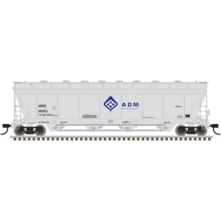 Atlas HO Scale Pressureaide Centerflow Hopper Archer-Daniels-Midland/ADM #50031