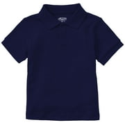 Classroom School Uniform Youth Unisex Short Sleeve Interlock Polo 58912, M, Dark Navy