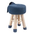 AC Pacific Donkey Ottoman Stool - Woven Animal Design - Gray - Walmart.com