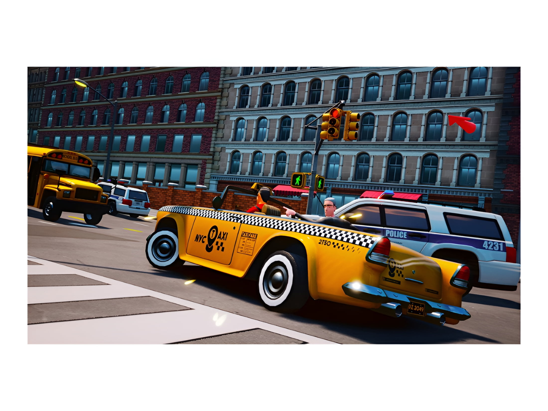 GS2 GAMES, Taxi Chaos, Nintendo Switch Physical Edition, Race