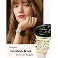 thumbnail image 6 of TOYOUTHS Slim Leather Band Compatible with Google Pixel Watch 3 41mm/Pixel Watch 2/Pixel Watch Band, Women’s Thin Dressy Strap with Celtic Knot Buckle, Premium Genuine Leather Wristband, 6 of 7