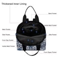 thumbnail image 4 of CHAOYUNYI Women’s Backpack Bag Medium Size with Trolley Sleeve, Adjustable Strap/ Top Handle, Water Resistant Travel Daypack, Elephant, 4 of 7