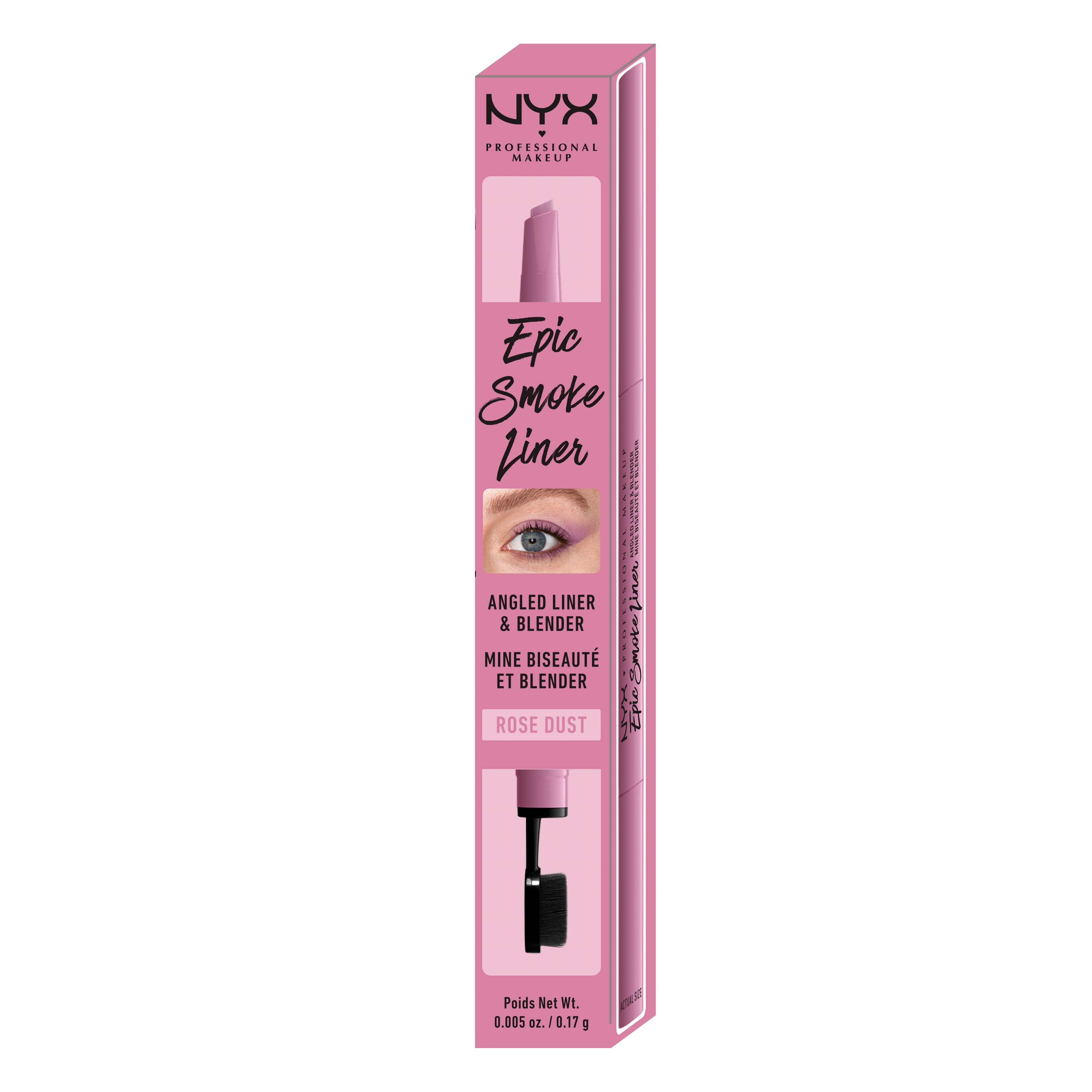 NYX Professional Makeup Epic Smoke Liner, Vegan Smokey Eyeliner, Rose Dust