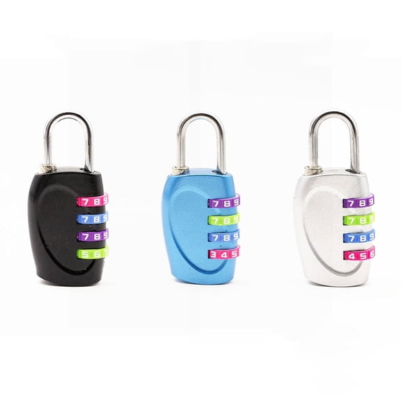 tooloflife 4 Digit Password Combination Padlock Lock for Lockers Luggage Toolboxes Gym School Cabinet