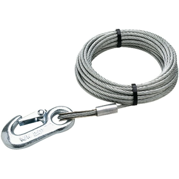 Seachoice Galvanized Aircraft Cable Resists Corrosion Winch Cable, 2.5 lb