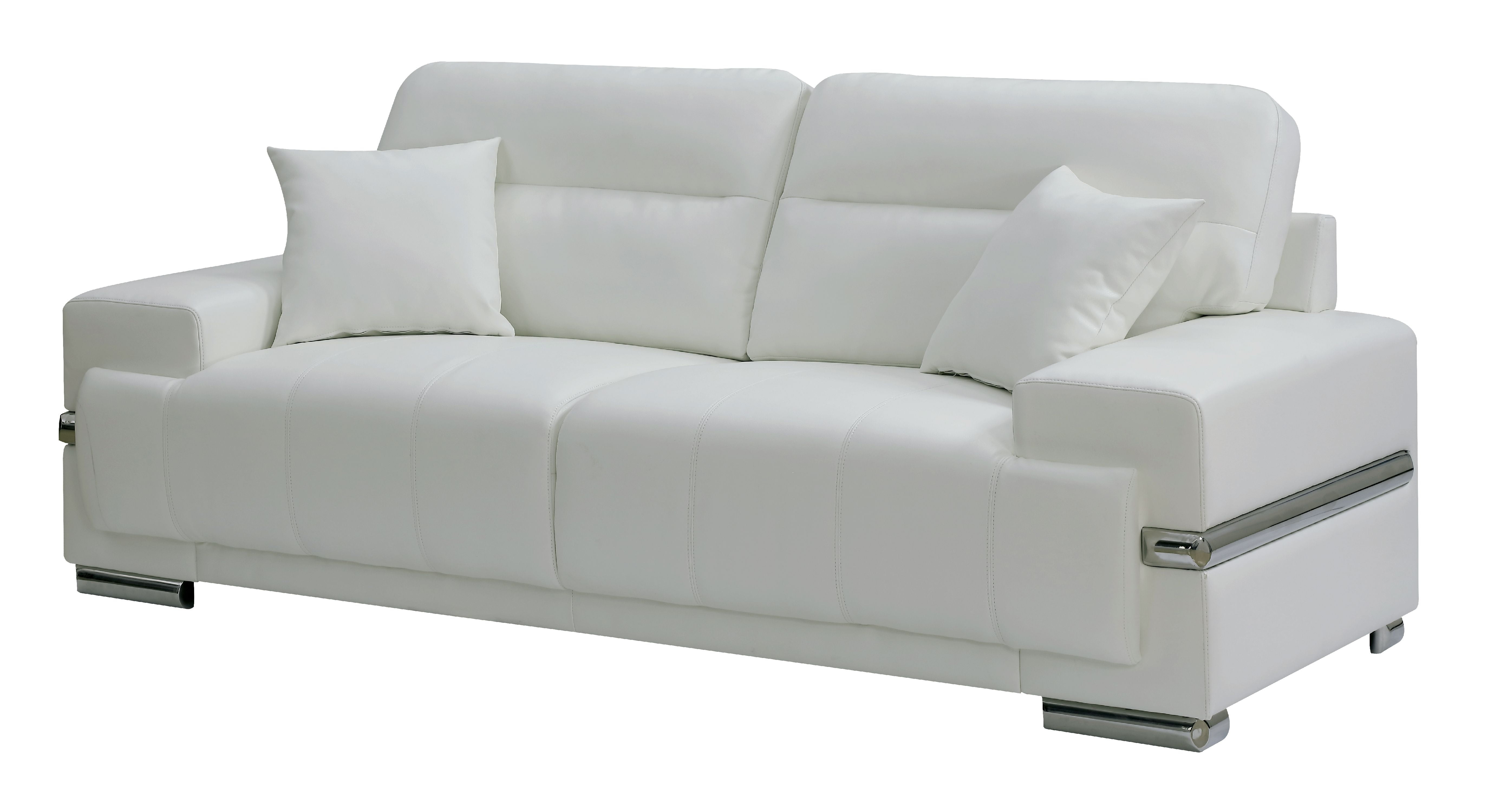 furniture of america leather sofa