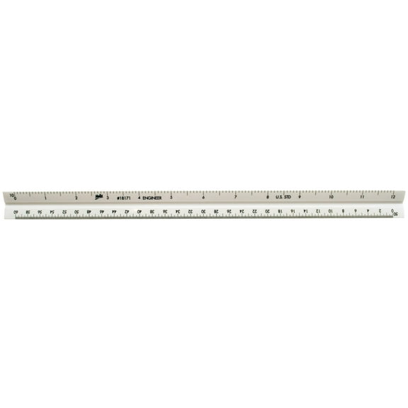 Helix Engineering Triangular Scale, 12 in