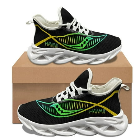 

Hawaii Polynesian Print Summer Comfortable Platform Shoes Lightweight Non-slip Sneakers Teenage Outdoor running Shoes Female