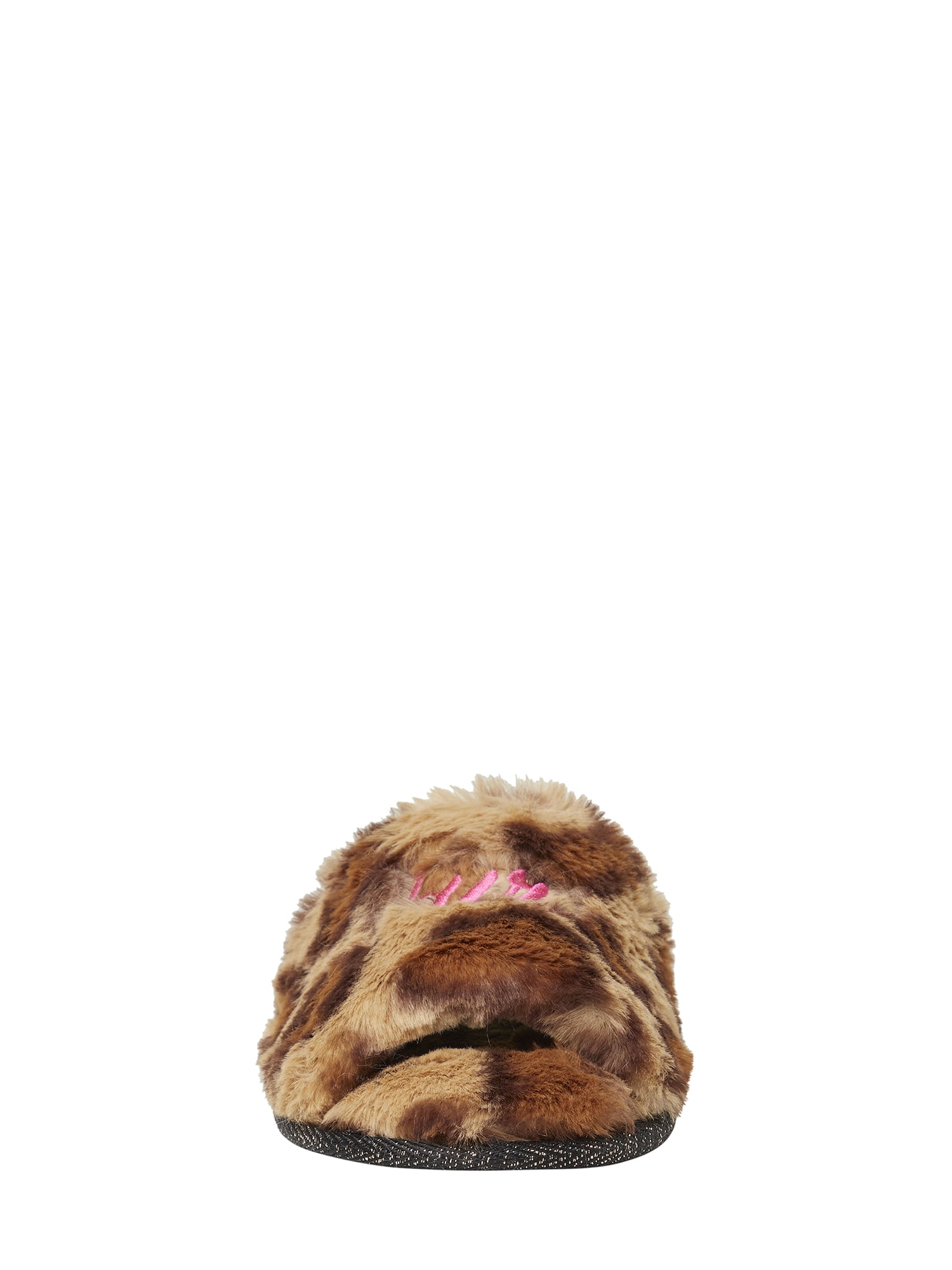 Dearfoams Women's Fur Mama Novelty Slide Slippers