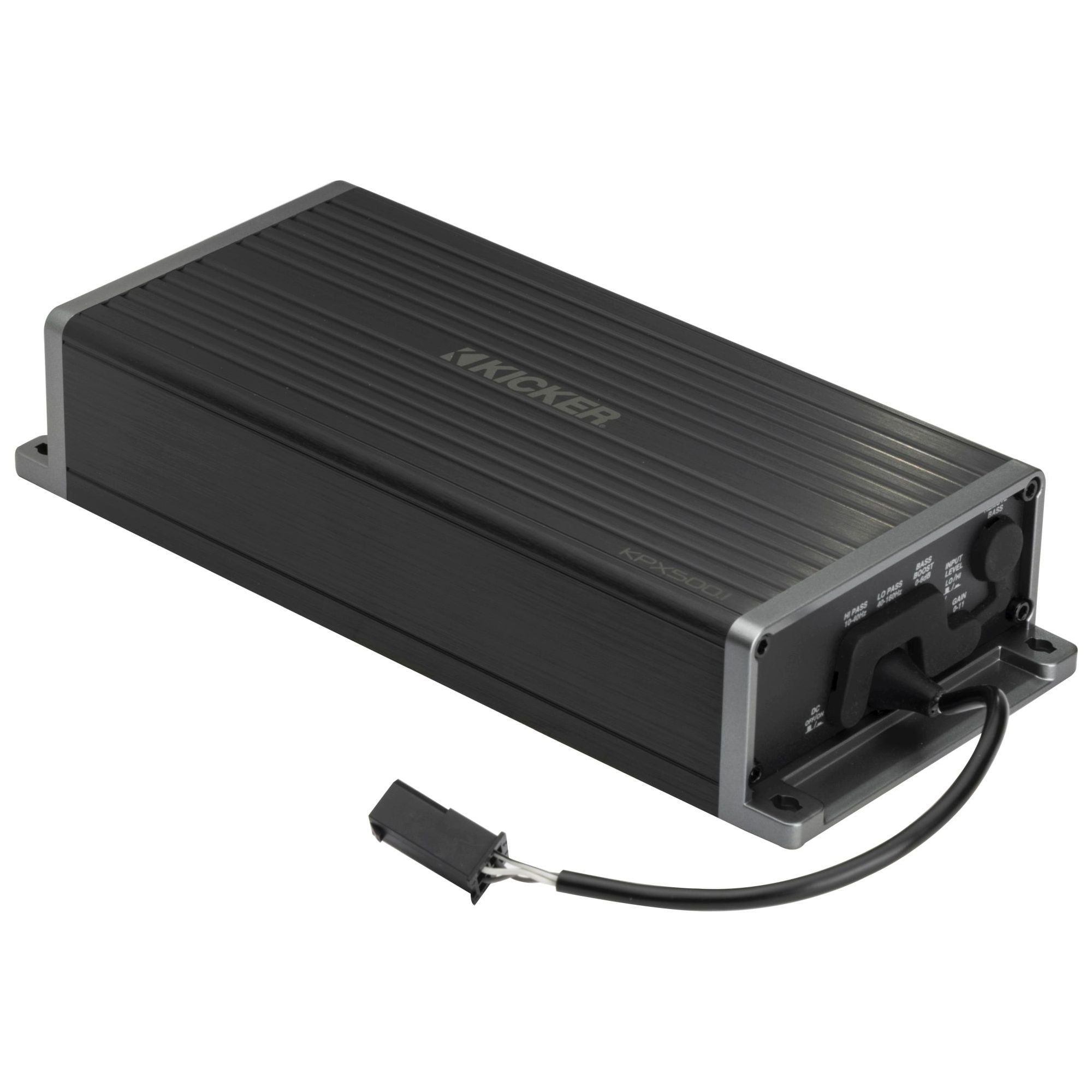 Kicker 51KPX5001 & 51KPX3004  KPX Powersports & Motorcycle Sub Amp w/  4 Full Range Amp Bundle ( Includes Bass Knob )