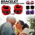 thumbnail image 2 of Fluffy Wrist Leather Handcuff Bracelet Detachable Adjustable 4 Picks COLOR, 2 of 8