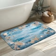 thumbnail image 4 of 1pc Sea Shells Absorbent Non-Slip Bathroom Thickened Flannel Rug Decor,Soft,Quick Drying,Suitable For Indoor/outdoor Use,Bathrooms,Bedrooms,Kitchens,Terrace,Laundry Rooms,16"x24", 4 of 7