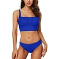 thumbnail image 1 of Charmo Push Up Bikini Swimsuits for Women Cropped Bikini Top Two Pieces Bathing Suits, 1 of 8