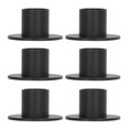 thumbnail image 3 of 6 unids negro Taper vela titular mate vela candelabro titular soporte para la decoración del hogar de la boda, 3 of 8