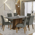 thumbnail image 2 of Juego de Comedor MADESA Britney Mesa Tablero de Madera 6 Sillas Marrón Gris Silver, 2 of 11