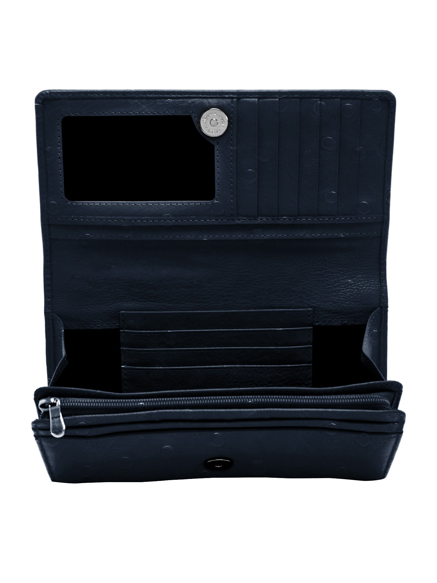 Access Denied Genuine Leather Accordion Clutch Wallets For Women