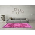 thumbnail image 3 of Ahgly Company Indoor Round Persian Pink Traditional Area Rugs, 6' Round, 3 of 4