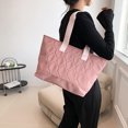 thumbnail image 6 of JVBTVB Women's Cotton Padded Tote Bag Large Capacity Work Shoulder Handbag Quilted Purse Fits 15 inch Laptop, 6 of 8